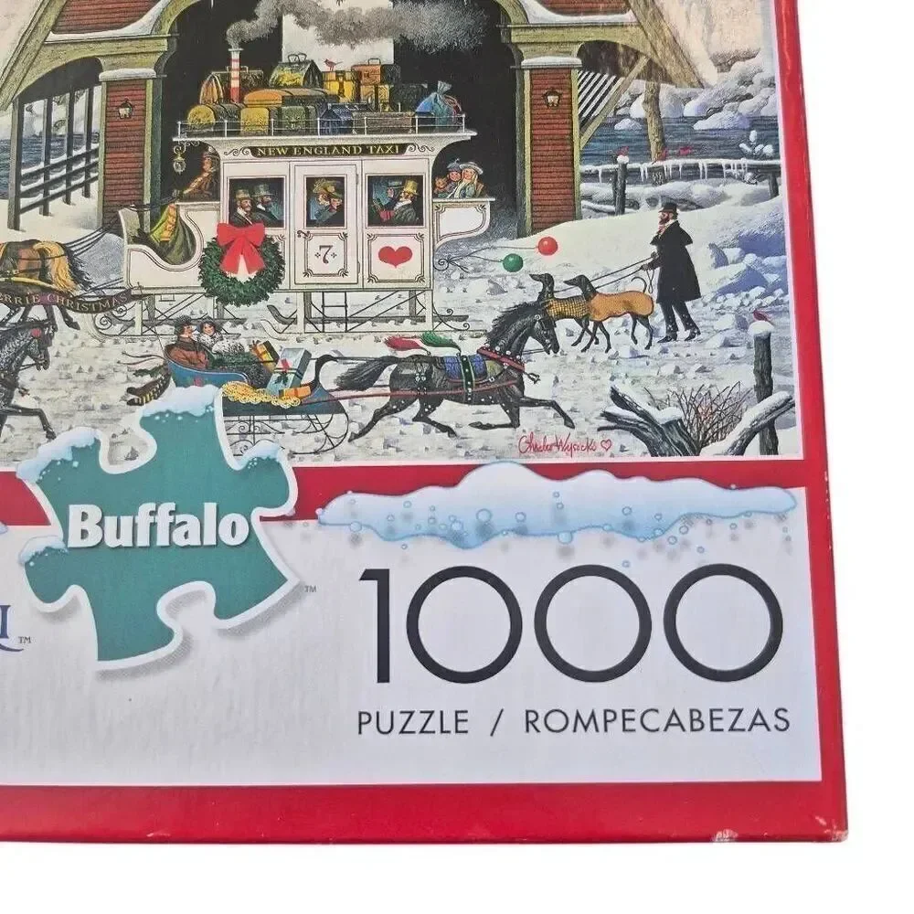 Buffalo Games Charles Wysocki Holiday Collection 'Twas the Twilight Before Chris